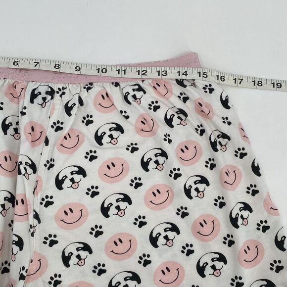 Big Dogs White Pink St Bernard Lounge Shorts Elastic Waist Women's XL - Picture 5 of 5
